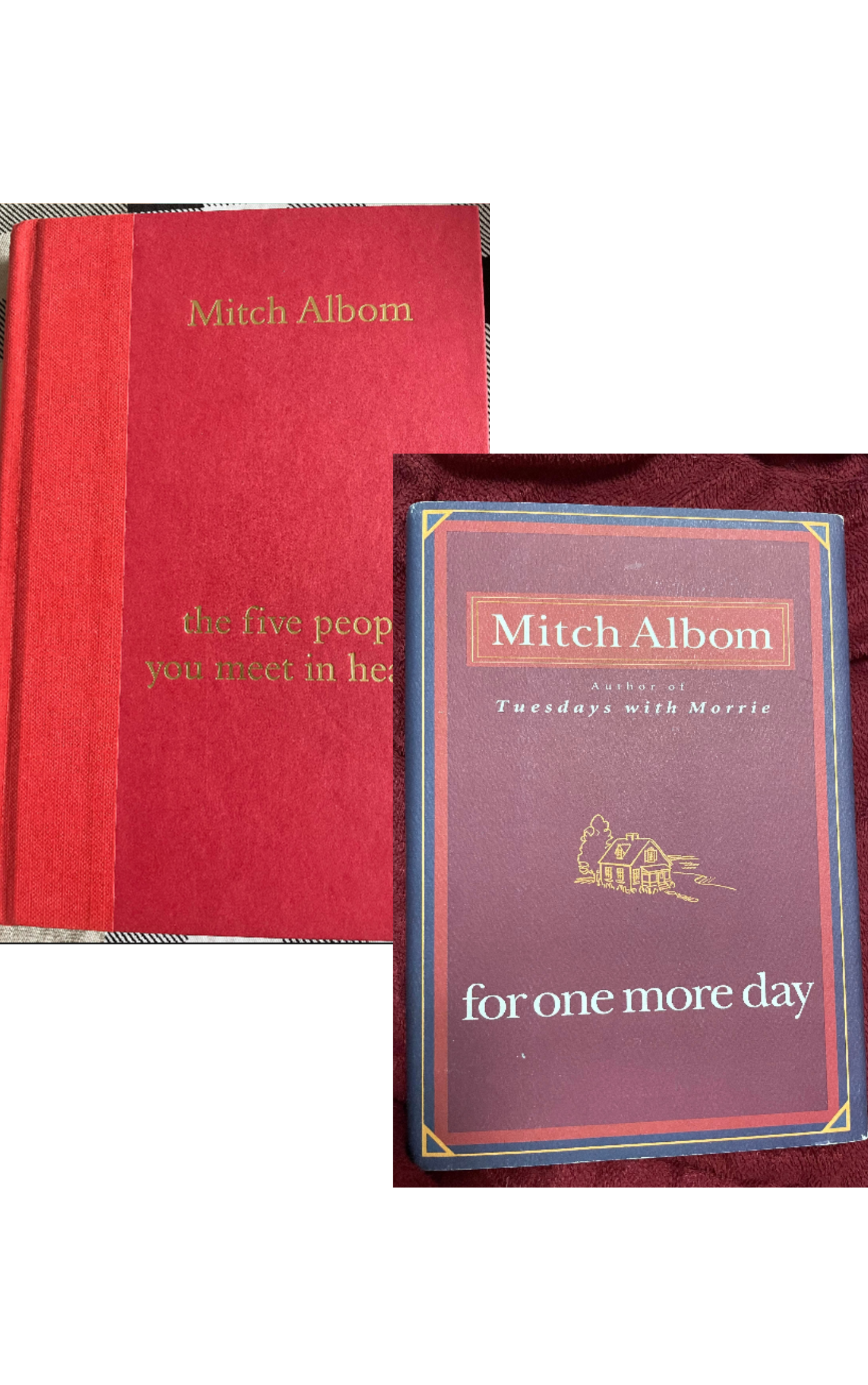 Mitch Albom Collection - 2 Books: The Five People You Meet in Heaven & For One More Day (Hardcover)